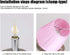 6Pcs E14 Chandelier Lampshade, Household Modern Clip On Fabric Lampshade Small Lamp Shade Pink Droplight Wall Lamp