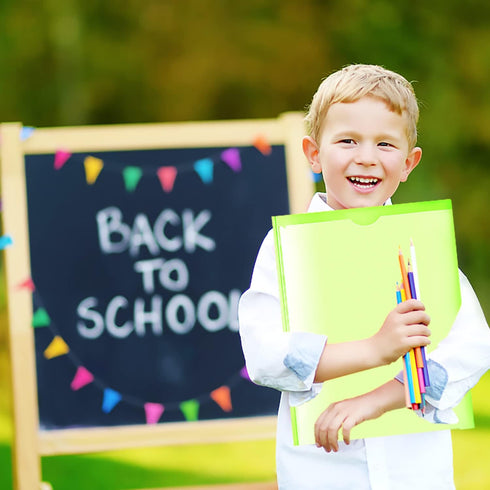 WOT I Heavy Duty Folders 18PCS with Clear Front Pockets, Extra Thick Plastic Folders with 3 Pockets for School/Work/Home