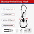 Swivel Eye Snap Hooks – 304 Stainless Steel Heavy Duty Spring Hooks for Keychains, Bird Feeders, Pet Chains