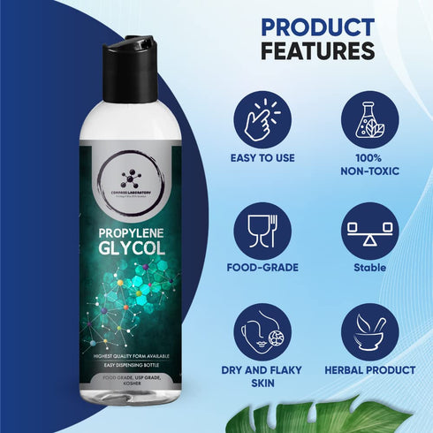 Propylene Glycol & Vegetable Glycerin - 500mL Each, USP-Grade High-Purity Mixing Solutions