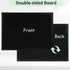 DOLLAR BOSS Large Black Cork Board - Double-Sided Bulletin Board with Linen 24''x 18'' for Office Home School