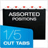 Pendaflex Letter Size File Folders, 50 Pack, 11 Point Black Paper Stock, Adjustable Tabs for Filing Cabinet