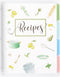 Recipe Book to Write Your Own Recipes, 8.5" x 11" Personal Blank Recipe Notebook, Removable Hardcover Journal with 8