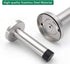 Door Stopper 6 Inch Extra Long Stainless Steel Wall Protector with Sound Dampening Rubber Bumper Tip