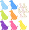 Cute Dog Sticky Notes with Paper Clips, 210 Sheets Cartoon Animal Self-Stick Notes - Index Tabs Dog Shape Memo Pads, 7