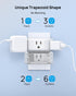 TROND Multi Plug Outlet Extender 2 Pack, Electrical Wall Outlet Splitter, 3 Way Outlet Wall Adapter