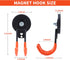 Laowu Heavy Duty Magnetic Hooks - 2.6in Neodymium Magnets for Hanging, Large Magnetic Storage Utility Hook