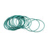 uxcell Fluorine Rubber O-Rings, 32mm OD 30mm ID 1mm Width FKM Seal Gasket for Machinery Plumbing, Green, Pack of 20