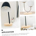 ABOOFAN Wooden Table Lamp Stand, Natural Wood Base Bedside Lamp, Round Solid Lamp Base for Repair