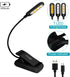 VAVOFO Rechargeable Reading Light, 7 LEDs with 9 Color Temperatures, Clip On Book Light for Reading