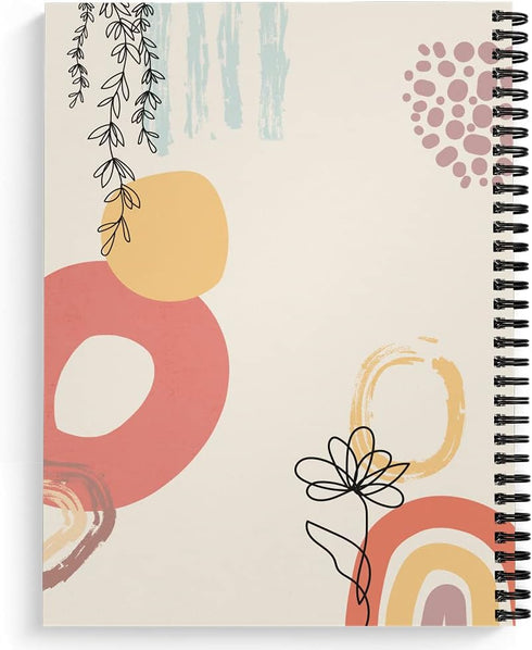 Softcover Swearing Helps 8.5" x 11" Snarky Spiral Notebook/Journal, 120 College Ruled Pages, Durable Gloss Laminated Cover, Black Wire-o Spiral. Made in the USA by Gotcha Covered Notebooks