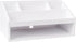 Martha Stewart Weston Wooden Desktop Organizer with Open Lower Storage Compartment, White