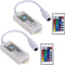 Smart LED WiFi Controller, Wireless 24 Keys RF Remote Control for RGB LED Strip Lights, 2 Pack