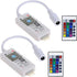 Smart LED WiFi Controller, Wireless 24 Keys RF Remote Control for RGB LED Strip Lights, 2 Pack