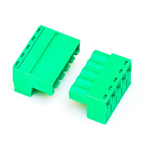 5 Pin Male & Female Phoenix Type Connector No Soldering Green PCB Screw Terminal Block 2 Set 5.08mm 5 Pole