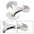Haploon 6Pcs Pitch Cutting Gauge Tool Set, Stainless Steel Screw Thread Pitch Gauge, 3 Pieces Center Gage