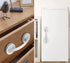 YUM Large Window and Door Handle with Suction Cups - Non-Marking, Non-Perforated for Bathroom Sliding Doors, White