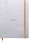 Rhodia Rhodiarama SoftCover Notebook - 80 Dots Sheets, 9 3/4" x 7 1/2", Silver Cover (117551C)