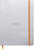 Rhodia Rhodiarama SoftCover Notebook - 80 Dots Sheets, 9 3/4" x 7 1/2", Silver Cover (117551C)