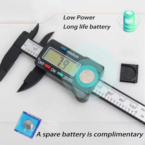 Digital Calipers, Electronic Measuring Tool with LCD Screen, 0-6" Caliper for Jewelry Measurement and 3D Printing