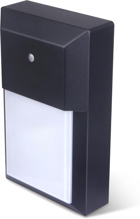 3000K 12W 1000 1-Pack LIT-PaTH Dusk to Dawn Outdoor Wall Lantern, LED Wall Sconce for Porch Lighting Fixture, Lumens