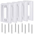 Kanayu 5 Pieces Electrical Box Extender, Shallow Surface Box Extender, Non Metallic, 1 Gang, White