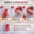 Generic 100 Pack 4.5mm Peg Hook Locks, Plastic Magnet Security Red Stop Locks, Anti-Theft Pegboard Display Lock