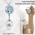 Retractable Lanyard for ID Badges Holder, Badge Reels for Nurses, Diffuser Necklace Lanyards for Women, Silver