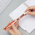 Clear Acrylic Stapler, Rose Gold Desktop Stapler, Cute Mini Staplers for No.10 Staples Refill, Heavy Duty