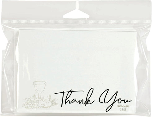 5X3.5' Dicksons Inc Thank You Cards With Chalice
