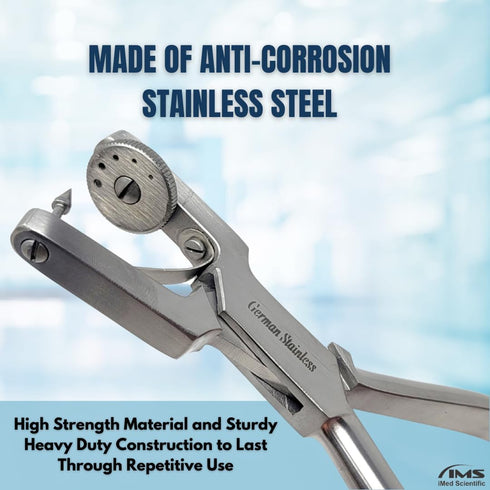 Ainsworth Rubber Dam Punch Pliers Endodontic Clamps Dental Surgical Instruments (6.5" Long)