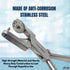 Ainsworth Rubber Dam Punch Pliers Endodontic Clamps Dental Surgical Instruments (6.5" Long)