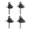 HARFINGTON 4pcs 45 Degree Chamfer Router Bit Set 1/4 Inch Shank 5/8"