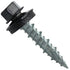 Metal Roofing Screws: (250) 10 x 1" Black Hex Head Sheet Metal Roof Screws with EPDM Washer and Colored Head