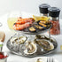 2pcs UPKOCH Stainless Steel Seafood Display Rack Food Tray Holder for Home and Restaurant Creative Seafood Stand