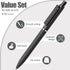 Retractable Black Ink Pens, Aesthetic Cute Gel Click Pens with No Smear & Bleed Fine Point Ink, Smooth Note Taking Journaling Pens for School Office Gift, 12 Count Pack