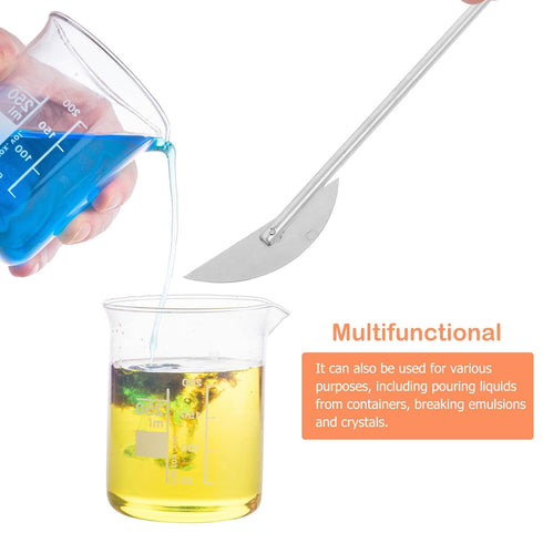 Stainless Steel Mixing Stirrer, Laboratory Stirring Rod for Chemistry Science Experimental Flask Mixing