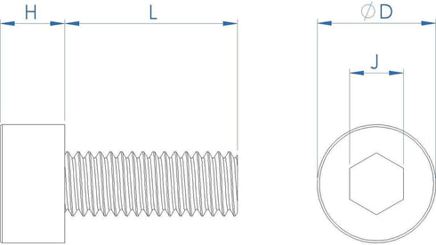 FULLERKREG M3 x 20mm Socket Head Cap Screws, 304 Stainless Steel, Quantity 100