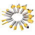 CHCYWJGJ 15 Set, 15 1/2in 3pc Router Bits Pieces Pcs Shank and Bearings Beginner Router Bit Kit for DIY