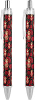 Generic Russian Nesting Doll with Flowers Ballpoint Pens Retractable Cute Ball Point Pen