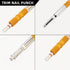 Trim Nail Punch, 7.56 Inches with Retaining Clip, 1 Inch Throat, Ideal Carpentry Tool for Protecting Finish and Hands