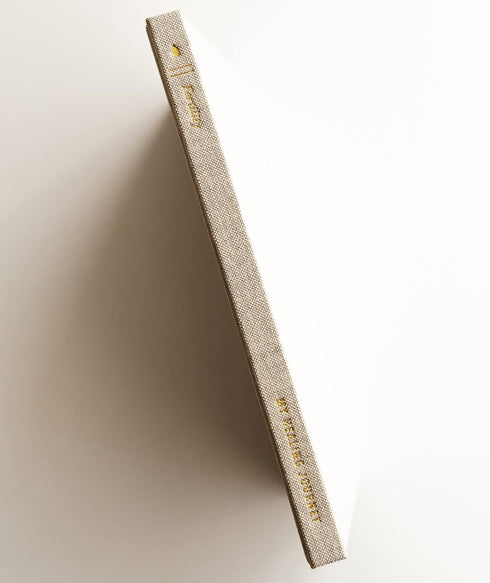 Promptly Journals, My Fertility Journal: A Healing Journey (Wheat Brown, Linen) | Infertility Journal | Grief Journal