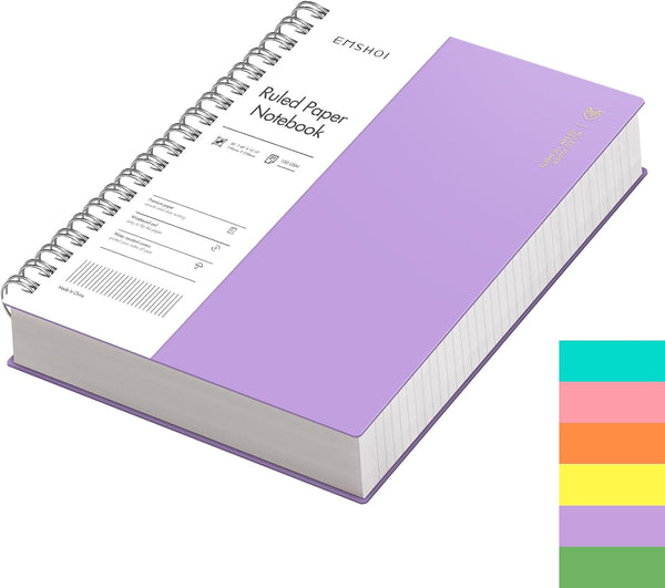 EMSHOI B5 Spiral Notebook, College Ruled, 300 Pages/150 Sheets, Large 7.48"x10.15", Waterproof Hardcover