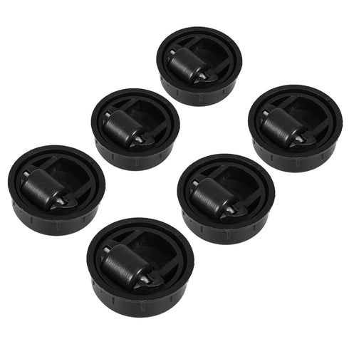 FOMIYES 6pcs Heavy Duty Swivel Furniture Caster Wheels Embedded Invisible Replacement for