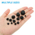 PATIKIL 20 Pack Silicone T-Hole Stoppers 9.3mm/0.37inch, Soft Flexible Waterproof Bottle Seal Plug, Black