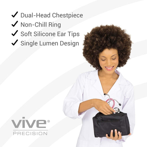 Dualhead Stethoscope, Dual Head Diaphragm Bell for Nurses, Doctors, Cardiology, Veterinary, Pediatrics