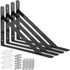 STARVAST 4 Pack Heavy Duty Shelf Brackets 9.8 x 6.3 inch, Floating Shelves