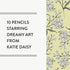 Moonflower: 10 Graphite Pencils by Chronicle Books