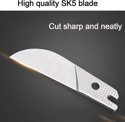 Miter Shears Replacement Blade 3PCS, SK5 Steel Spare Blade for Quarter Round Cutting Tool, Multifunctional Shoe Cutter