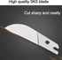 Miter Shears Replacement Blade 3PCS, SK5 Steel Spare Blade for Quarter Round Cutting Tool, Multifunctional Shoe Cutter